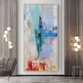 HOLMAN ART Abstract Symphony – Textured Painting, Colorful , Modern Abstract, Vertical Canvas - image 2