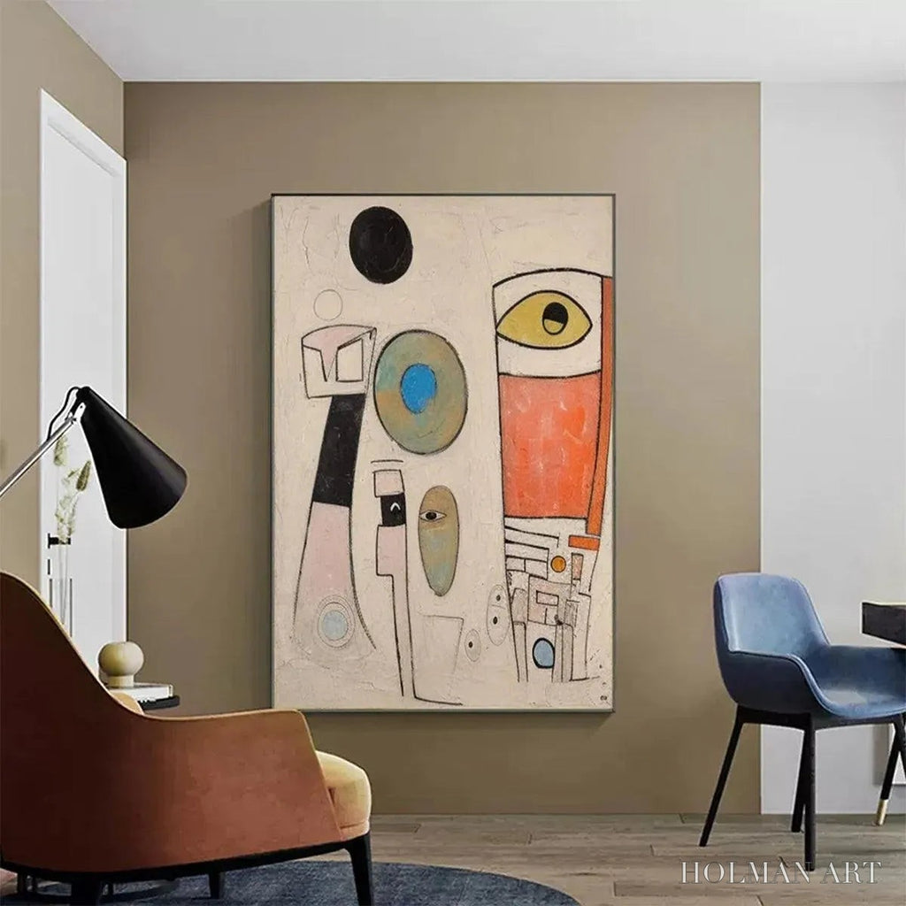 HOLMAN ART Whimsical Forms – Colorful Abstract Painting, Vertical - image 2