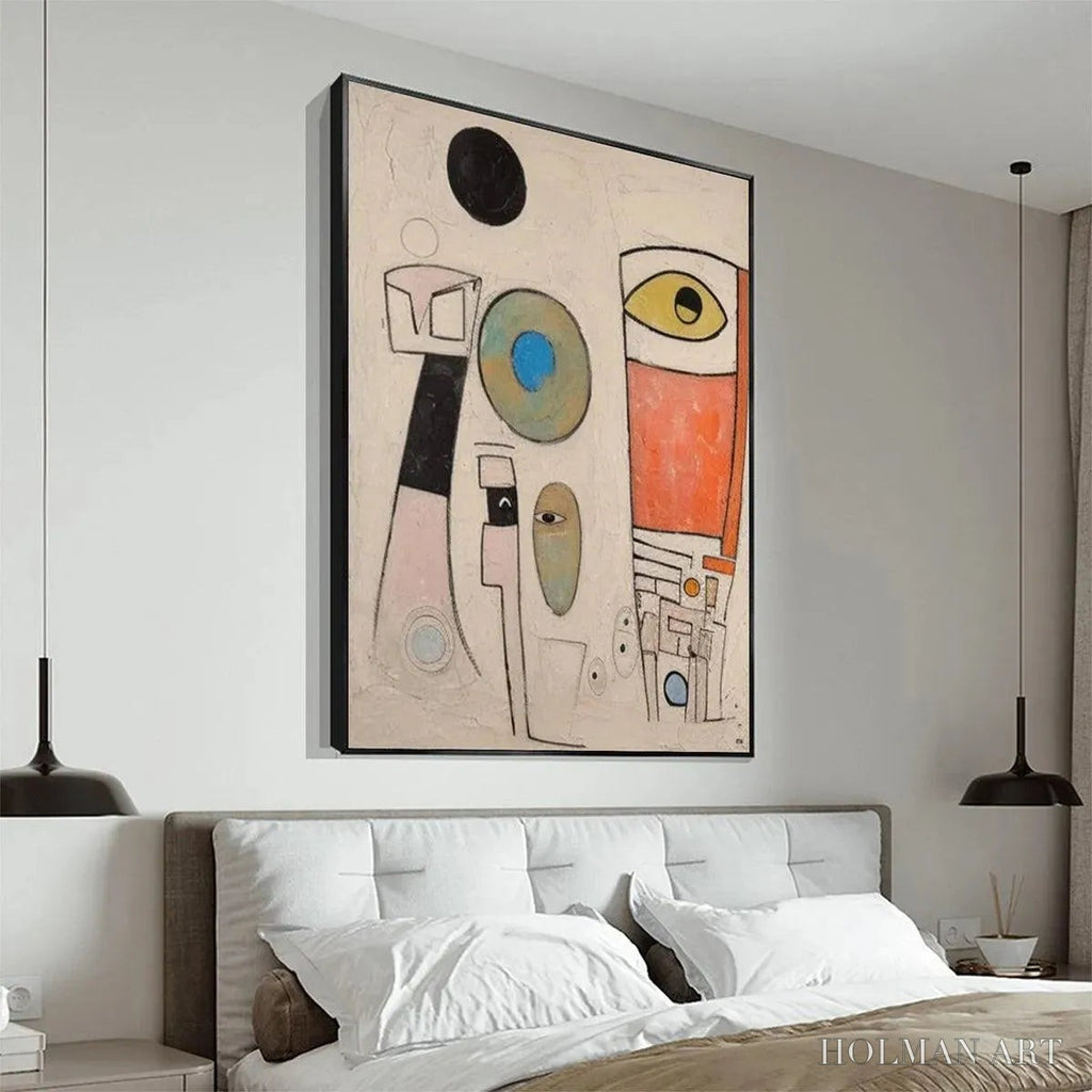 HOLMAN ART Whimsical Forms – Colorful Abstract Painting, Vertical - image 3