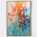 HOLMAN ART Radiant Burst – Textured Abstract Impasto Painting, Vertical - image 1