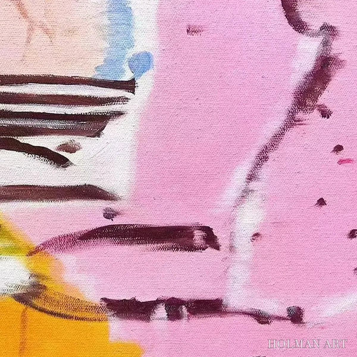 HOLMAN ART Pink Expression – Abstract Expressionist Painting, Pink - image 5