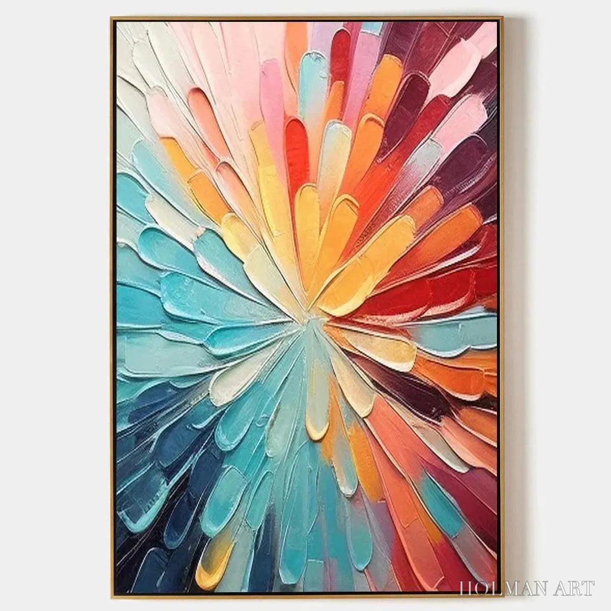 HOLMAN ART Colorful Radiance – Abstract Painting in Vibrant Colors - image 1