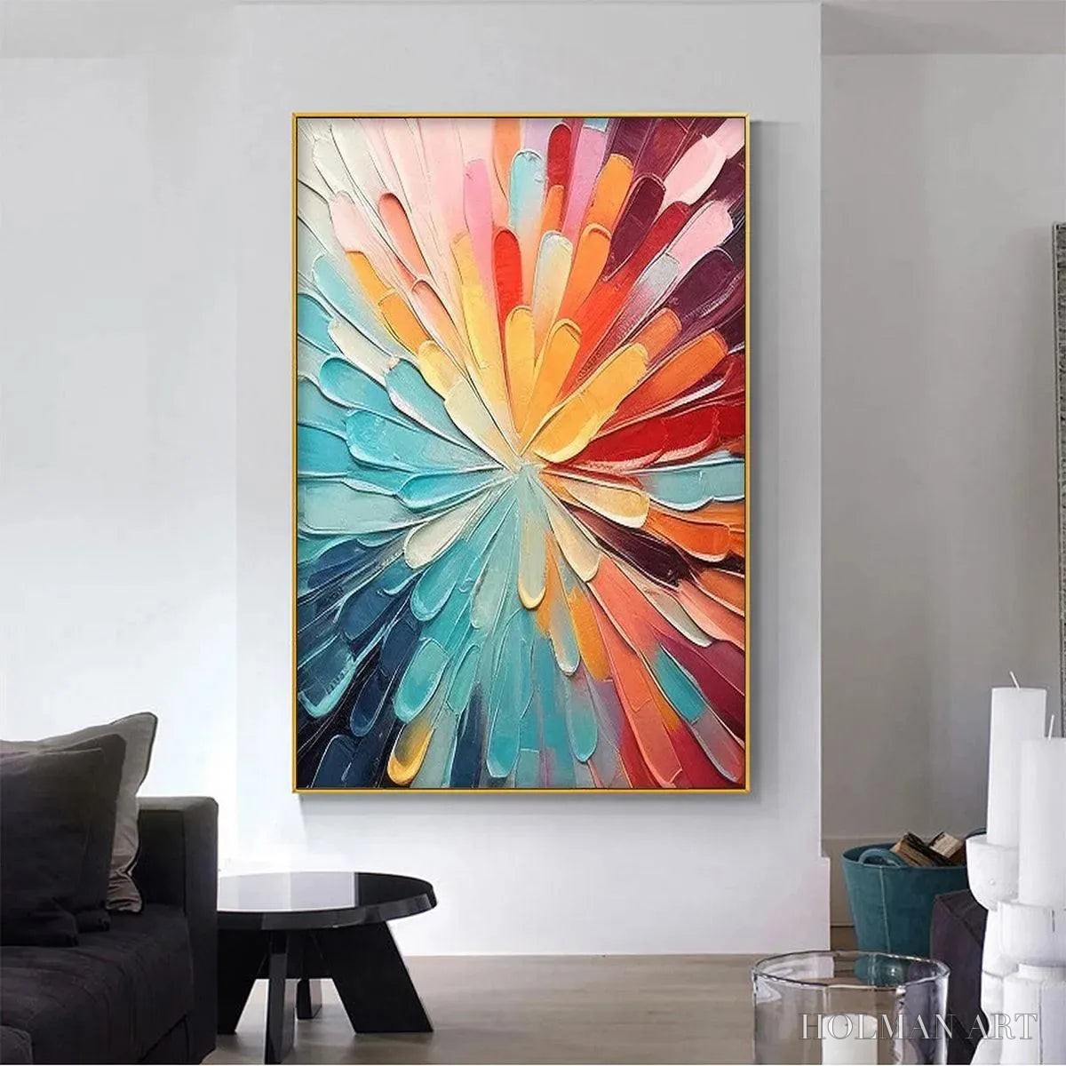 HOLMAN ART Colorful Radiance – Abstract Painting in Vibrant Colors - image 2