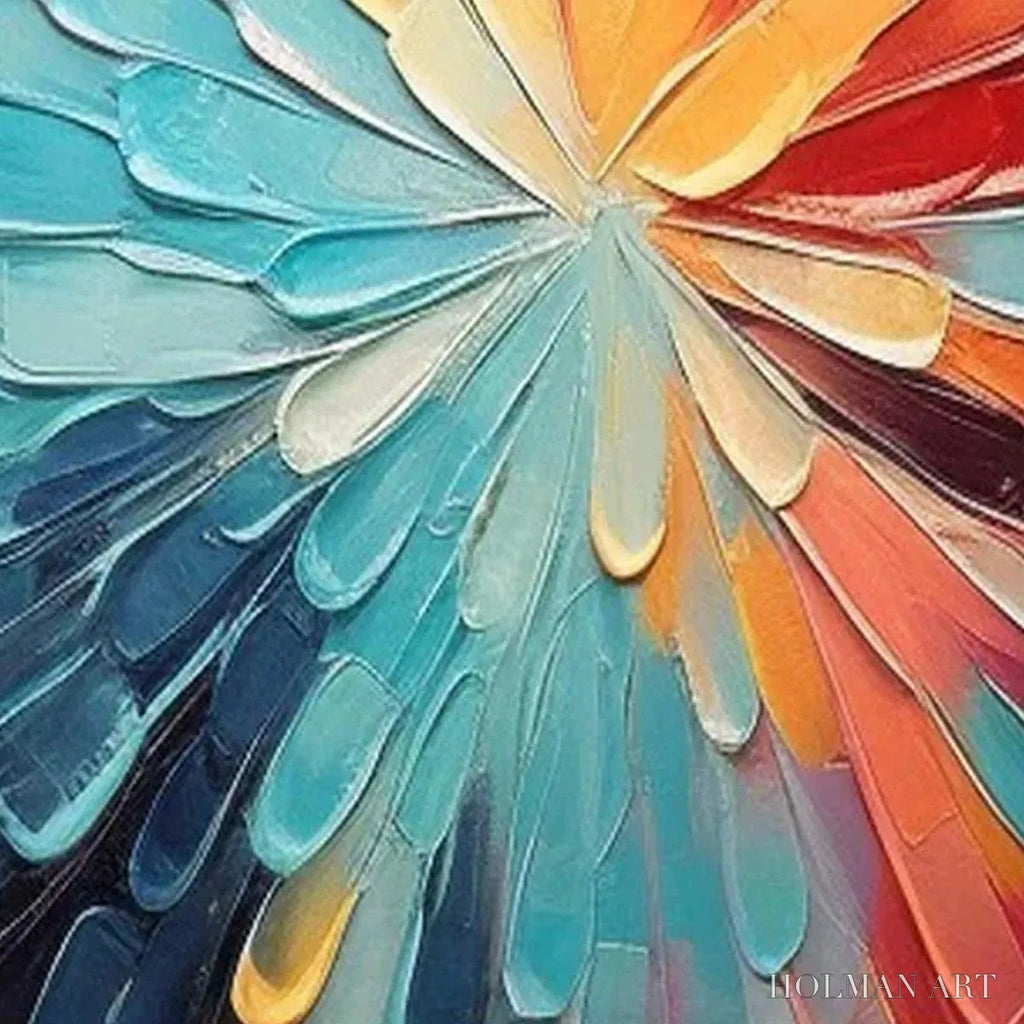 HOLMAN ART Colorful Radiance – Abstract Painting in Vibrant Colors - image 3