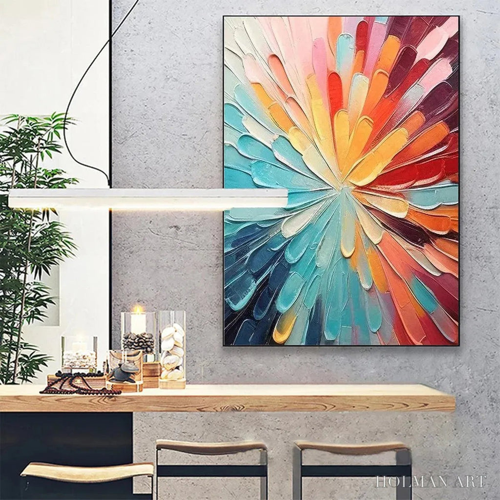 HOLMAN ART Colorful Radiance – Abstract Painting in Vibrant Colors - image 4