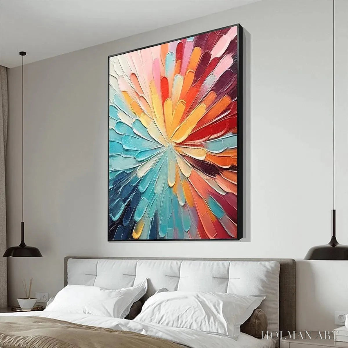 HOLMAN ART Colorful Radiance – Abstract Painting in Vibrant Colors - image 5