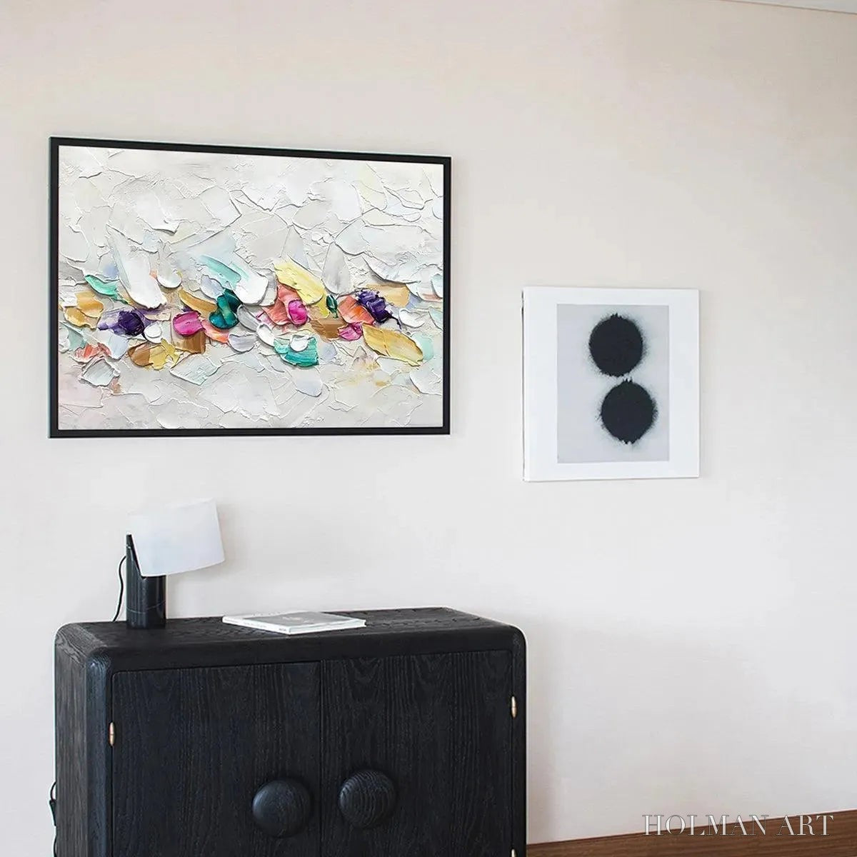 HOLMAN ART Confetti Dream – Textured Abstract Painting in Pastel Rainbow - image 6
