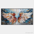 HOLMAN ART Angel Wings – Textured Impasto Angel Wings Painting in Colorful Hues - image 1