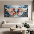 HOLMAN ART Angel Wings – Textured Impasto Angel Wings Painting in Colorful Hues - image 2
