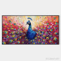 HOLMAN ART Majestic Peacock – Vibrant Peacock Painting on Canvas - image 1