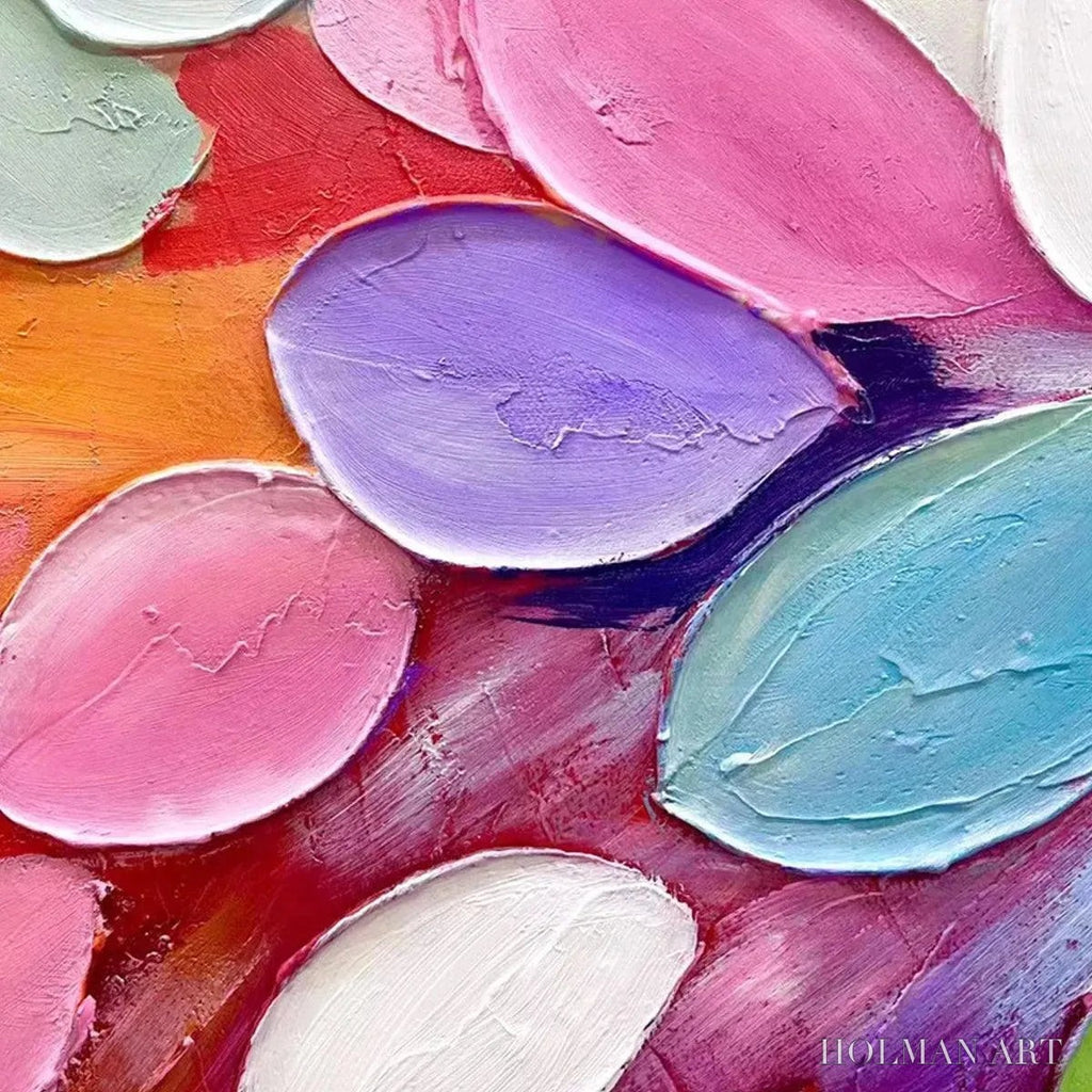 HOLMAN ART Rainbow Burst – Textured Abstract Painting in Rainbow Colors - image 3