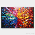 HOLMAN ART Color Explosion – Textured Impasto Abstract Painting in Rainbow Colors - image 1