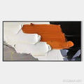 HOLMAN ART Orange Burst – Textured Abstract Painting in Orange, White, and Black - image 1