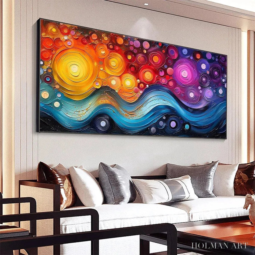 HOLMAN ART Cosmic Whirl – Colorful Abstract Swirl Painting - image 6