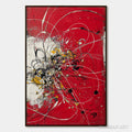 HOLMAN ART Ignition – Bold Red and Black Abstract Expressionist - image 1