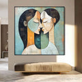 HOLMAN ART Ready to Ship | Unity in Contrast | 28''X28'' | 70x70cm | Black Frame - image 1