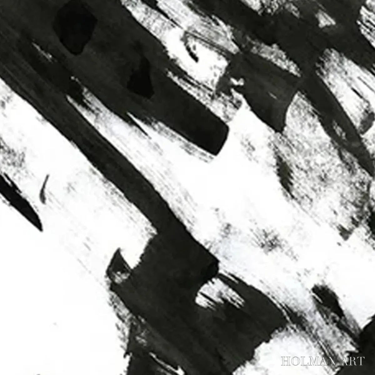 HOLMAN ART Black & White Abstract Triptych – Abstract Painting Set of 3, Vertical - image 3