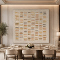 HOLMAN ART Warm Stone Geometry – Warm Beige Geometric Texture Painting - image 2