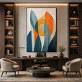 HOLMAN ART Solstice – Textured Geometric Abstract Oil Painting - image 2