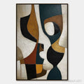 HOLMAN ART Convergence – Large Textured Geometric Abstract Oil Painting - image 1