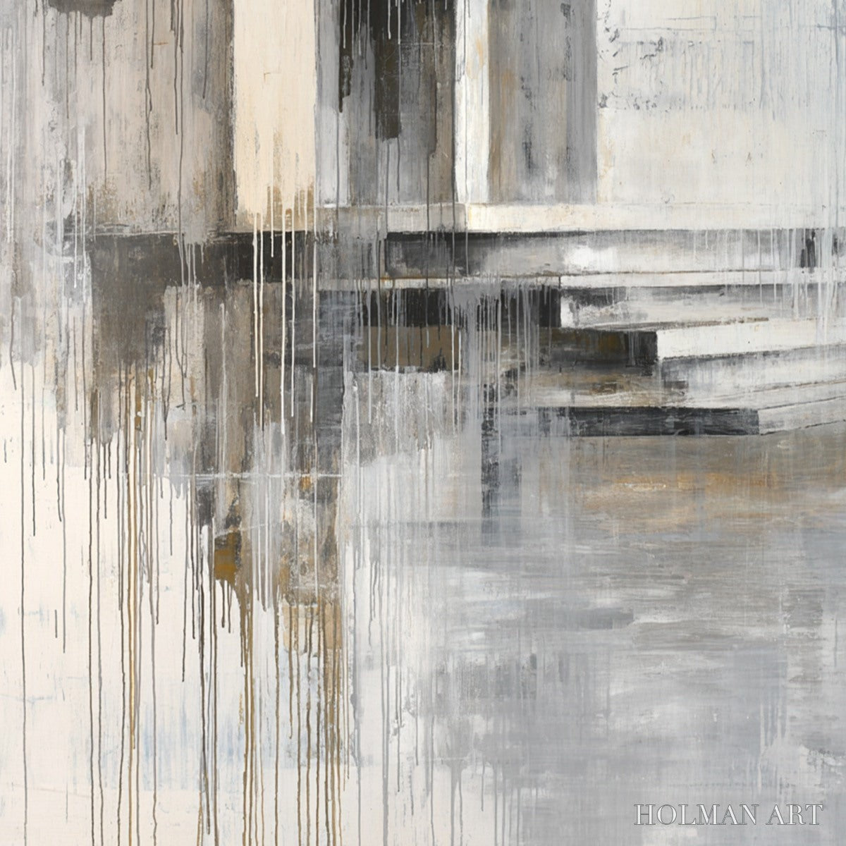 HOLMAN ART Sanctuary – Abstract Architectural Painting - image 3