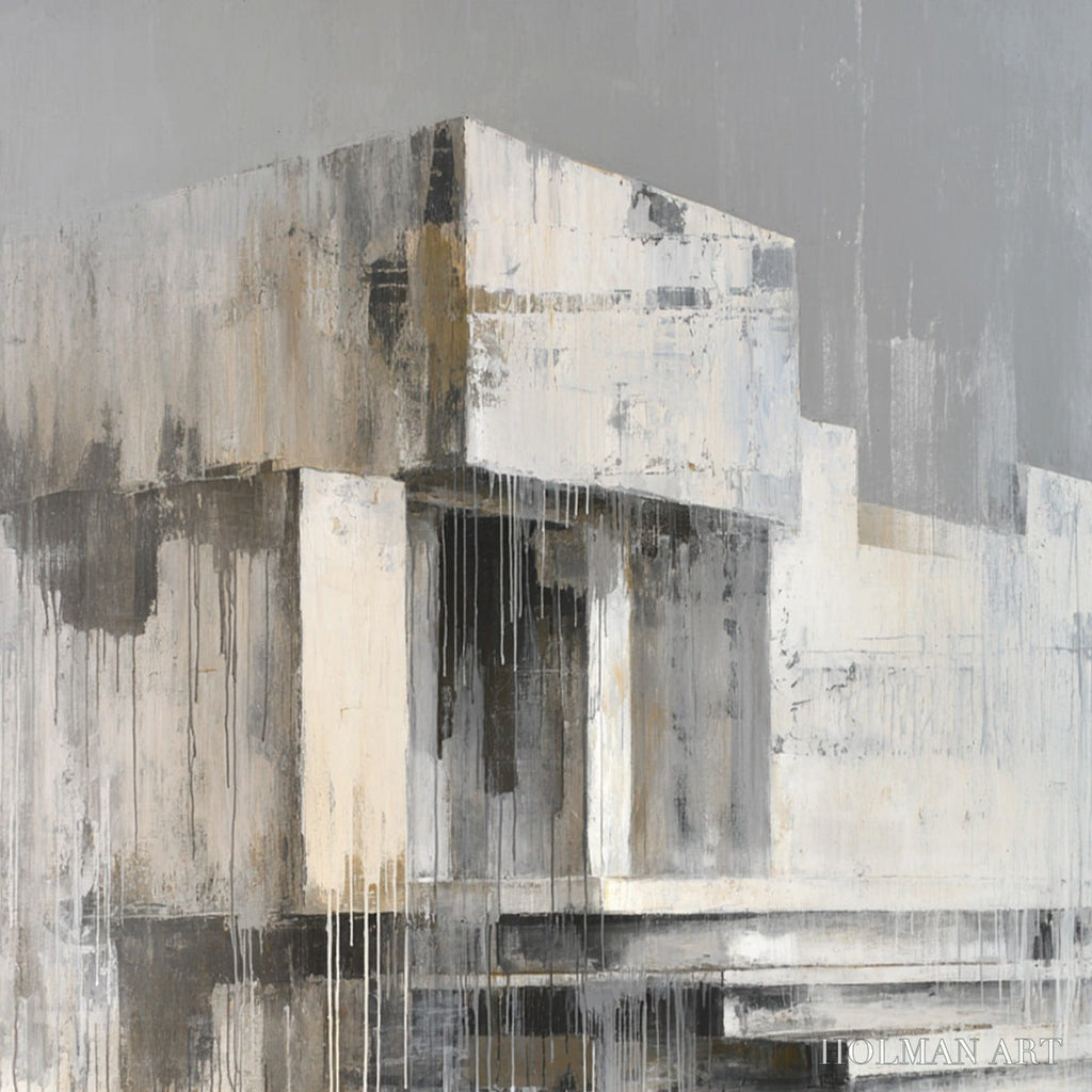 HOLMAN ART Sanctuary – Abstract Architectural Painting - image 5