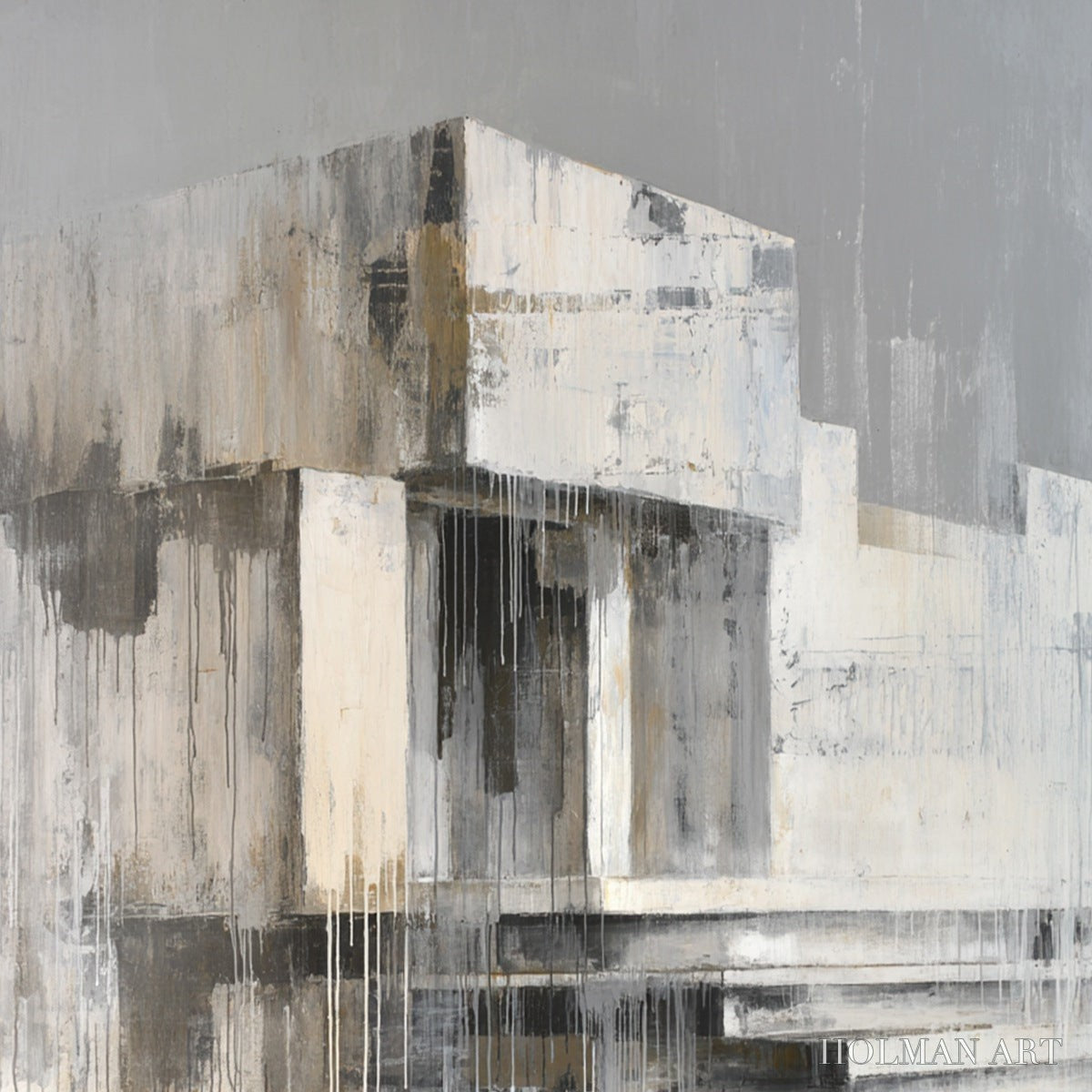 HOLMAN ART Sanctuary – Abstract Architectural Painting - image 5