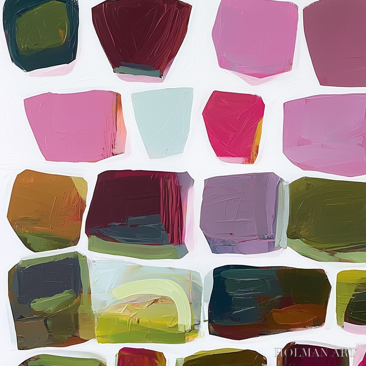 HOLMAN ART Jewel Tones – Abstract Geometric Oil Painting - image 6