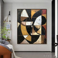 HOLMAN ART Fractured Rhythm – Textured Geometric Abstract Oil Painting - image 2