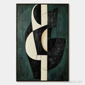 HOLMAN ART Fragmented Forms – Textured Geometric Abstract Oil Painting - image 1