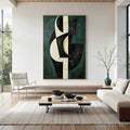 HOLMAN ART Fragmented Forms – Textured Geometric Abstract Oil Painting - image 2