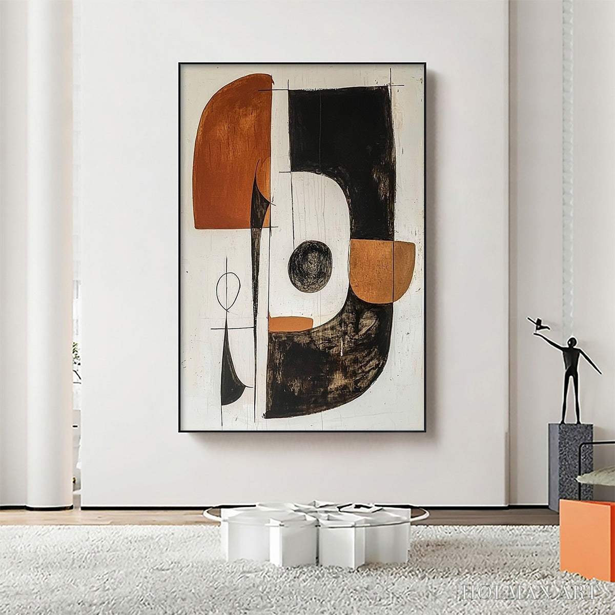 HOLMAN ART Construct – Modern Abstract Geometric Oil Painting - image 2
