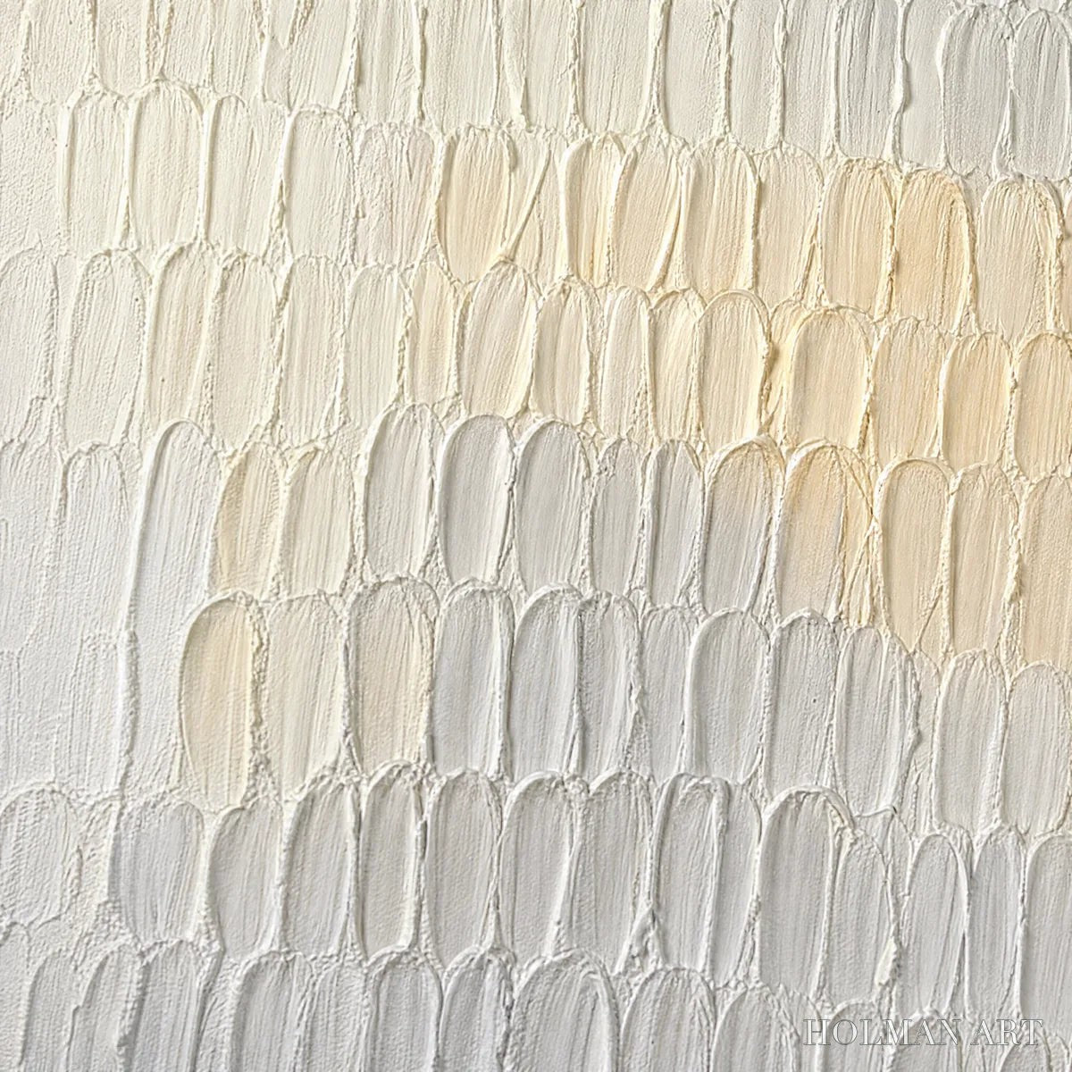 HOLMAN ART Whispered Plaster – White Textured Minimalist Abstract - image 3