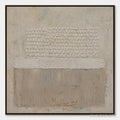 HOLMAN ART White Silence – Minimal White Relief Abstract - image 1