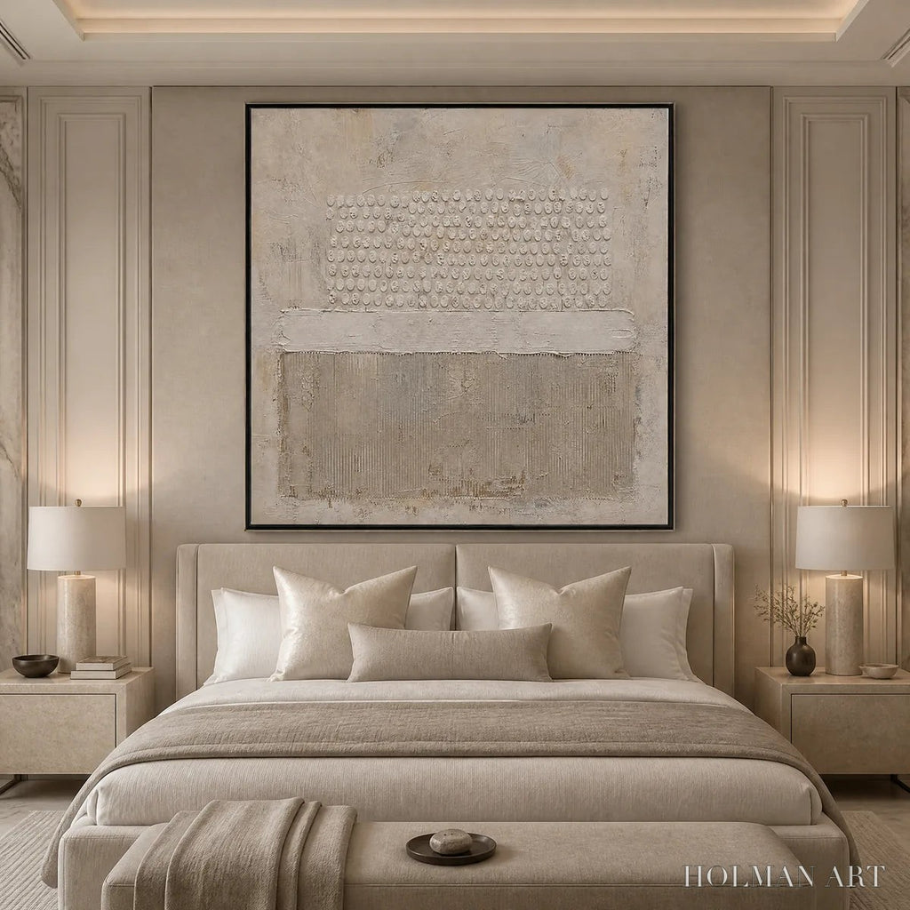 HOLMAN ART White Silence – Minimal White Relief Abstract - image 6
