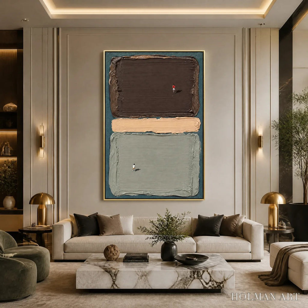 HOLMAN ART Silent Swimmers – Minimal Swimmers Color Block Art - image 2