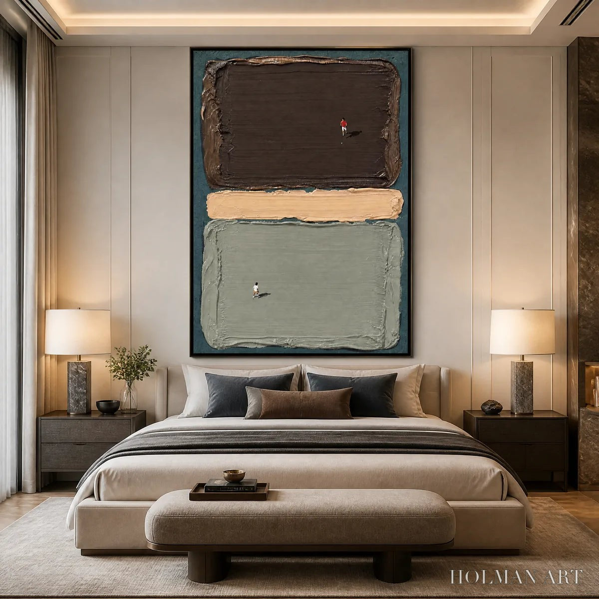 HOLMAN ART Silent Swimmers – Minimal Swimmers Color Block Art - image 5