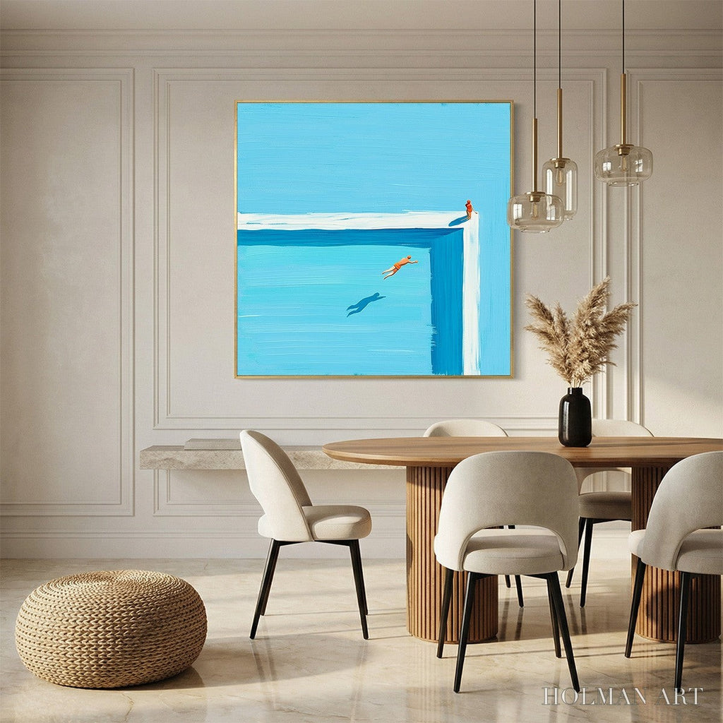 HOLMAN ART the Leap – Minimalist Art of a Summer Pool Dive - image 2