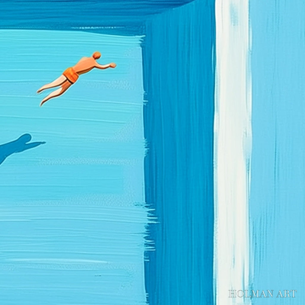 HOLMAN ART the Leap – Minimalist Art of a Summer Pool Dive - image 3