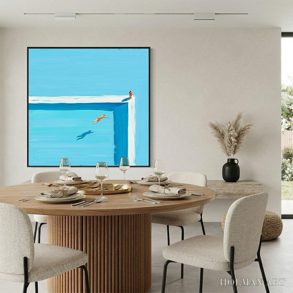 HOLMAN ART the Leap – Minimalist Art of a Summer Pool Dive - image 4