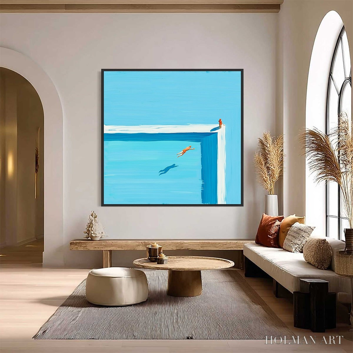 HOLMAN ART the Leap – Minimalist Art of a Summer Pool Dive - image 6