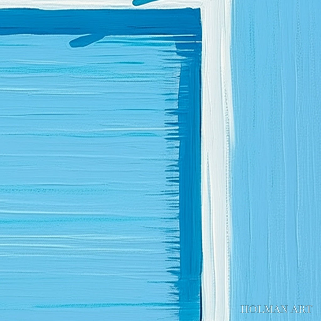 HOLMAN ART the Plunge – Minimalist Modern Art of a Summer Pool Scene - image 3