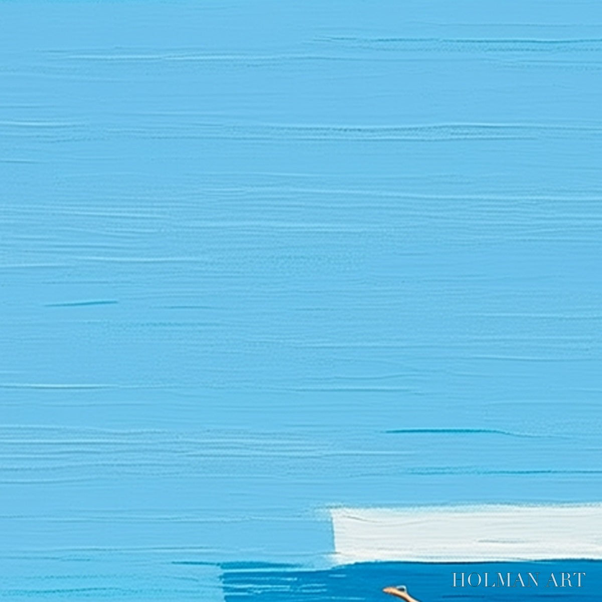 HOLMAN ART the Plunge – Minimalist Modern Art of a Summer Pool Scene - image 5