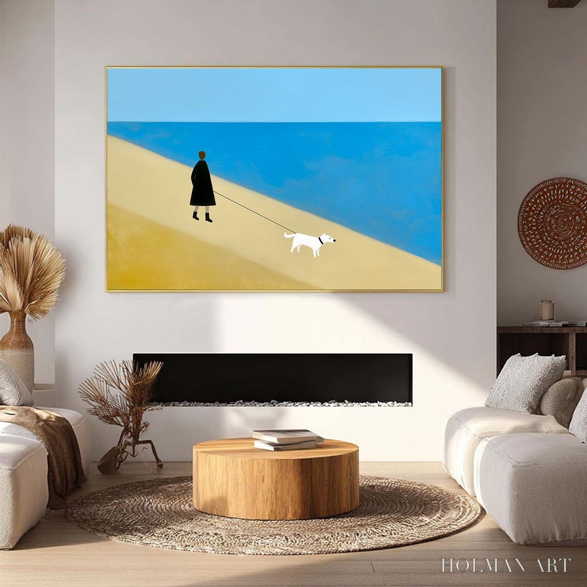HOLMAN ART Solitude – Minimalist Seaside Companion Painting - image 4