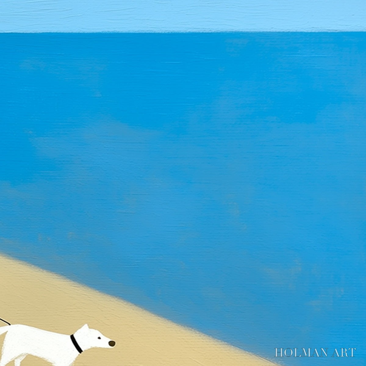 HOLMAN ART Solitude – Minimalist Seaside Companion Painting - image 5