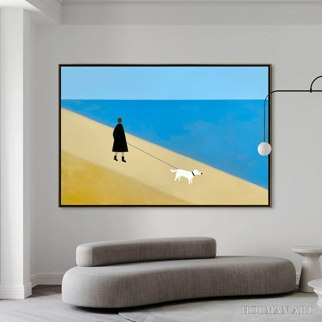 HOLMAN ART Solitude – Minimalist Seaside Companion Painting - image 6