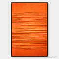 HOLMAN ART Saffron Rhythm – Vibrant Textured Minimalist Orange Painting - image 1