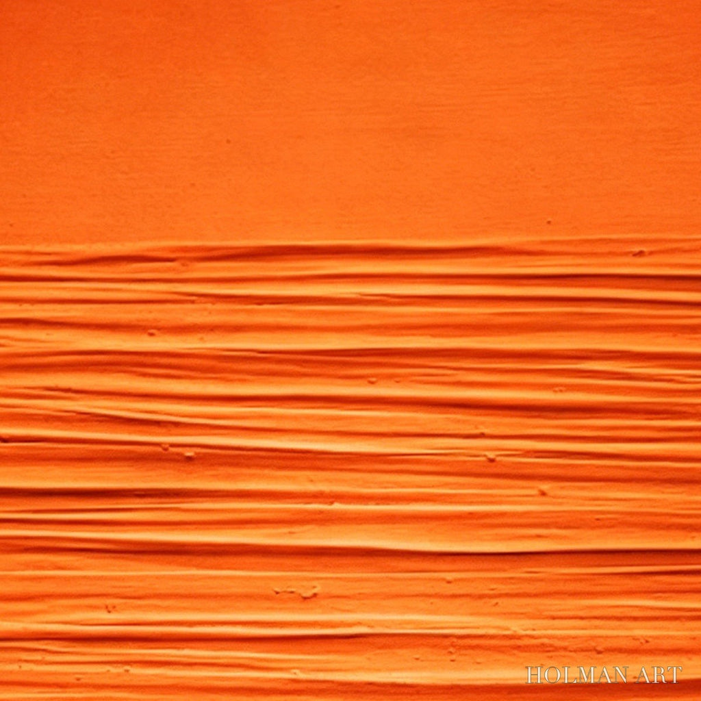 HOLMAN ART Saffron Rhythm – Vibrant Textured Minimalist Orange Painting - image 3