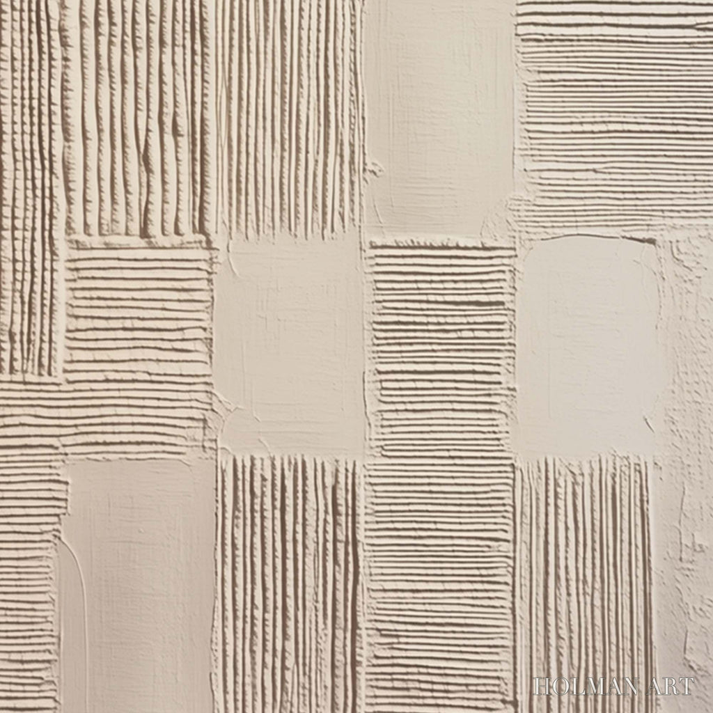 HOLMAN ART Foundations – Textured Minimalist Abstract Painting in Beige - image 5