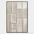 HOLMAN ART Structured Calm – Textured White Minimalist Abstract - image 1